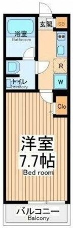 セレコート南林間の物件間取画像